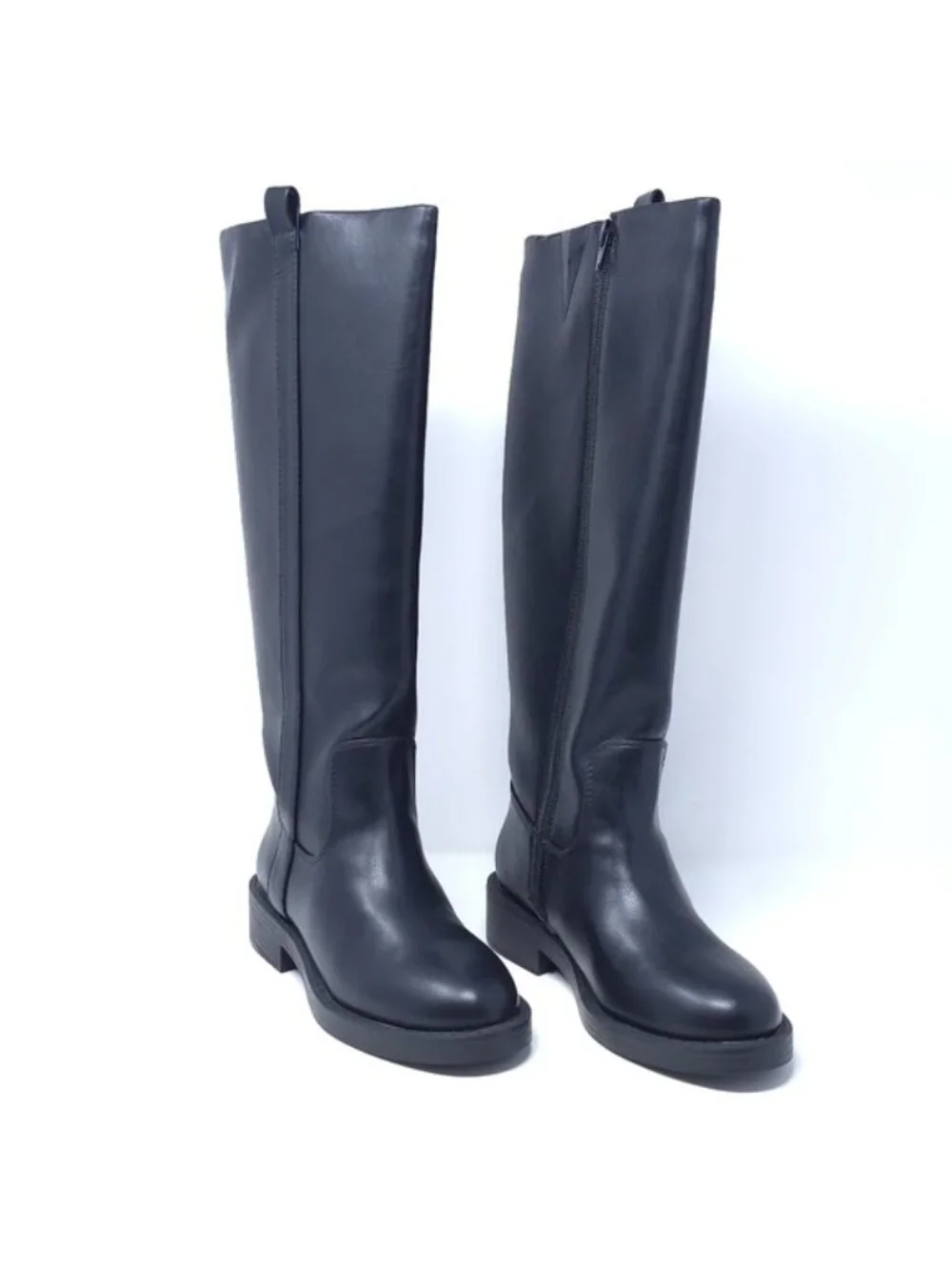 DV Dolce Vita Pennie Wide Calf Knee High Boots Black Faux Leather 5.5W - Picture 2 of 10